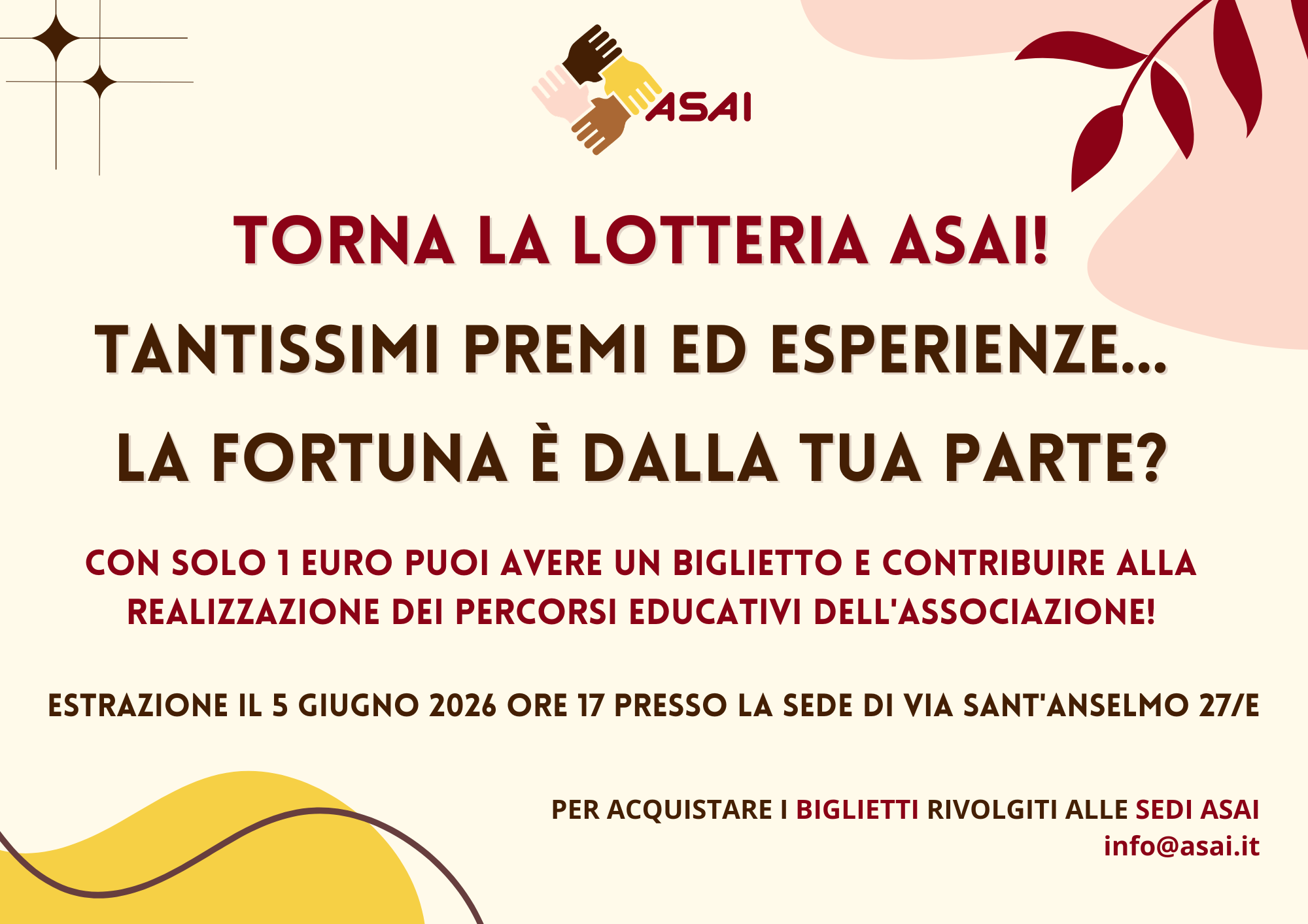 Contributo alla lotteria 2025